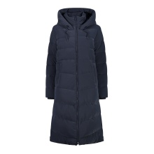 CMP Wintermantel Coat Fix Hood (Glanzeffekt, wattiert, warm) dunkelblau Damen